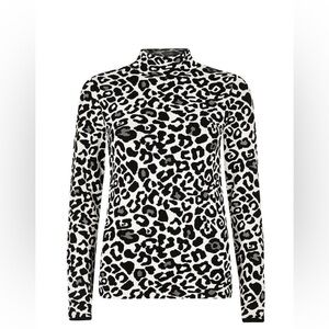 River Island leopard print turtleneck jumper.